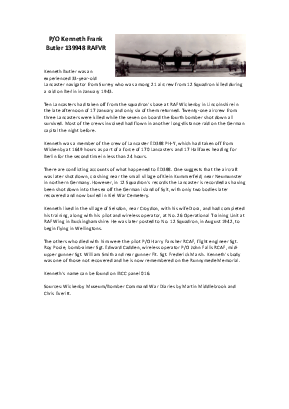 A preview of a PDF biography for Butler, Kenneth Frank